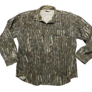 Vintage Five Brothers Shirt Mens 2XL Brown Camo Flannel Long Sleeve Hunting